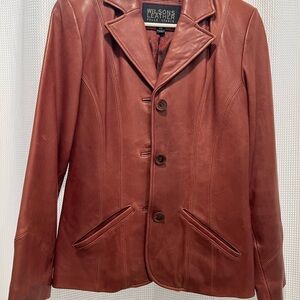 Wilsons Leather Women’s Brown Leather Jacket XS
